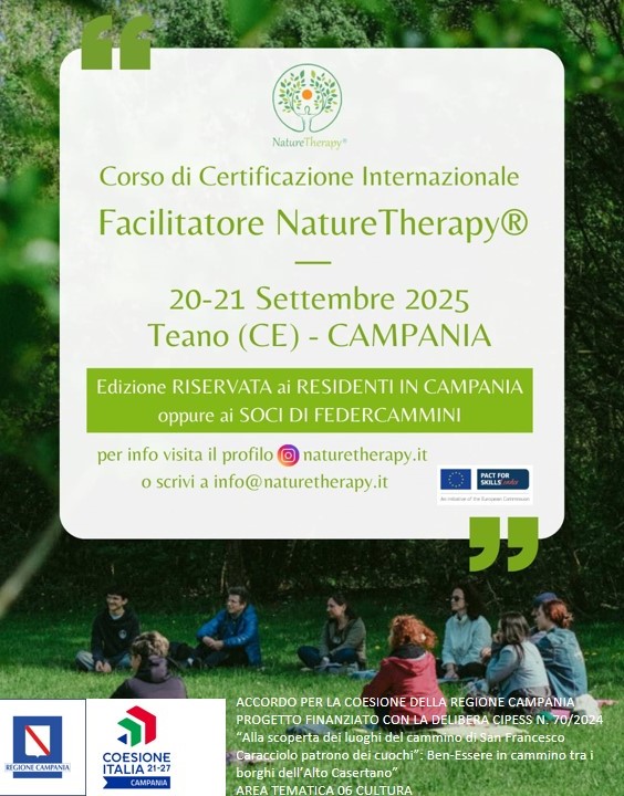 Corso di Certificazione Internazionale Facilitatore Nature Therapy