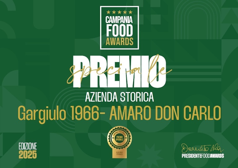 Campania Food Awards 2025: a Gargiulo Coloniali di Eboli Premio Speciale Azienda Storica

