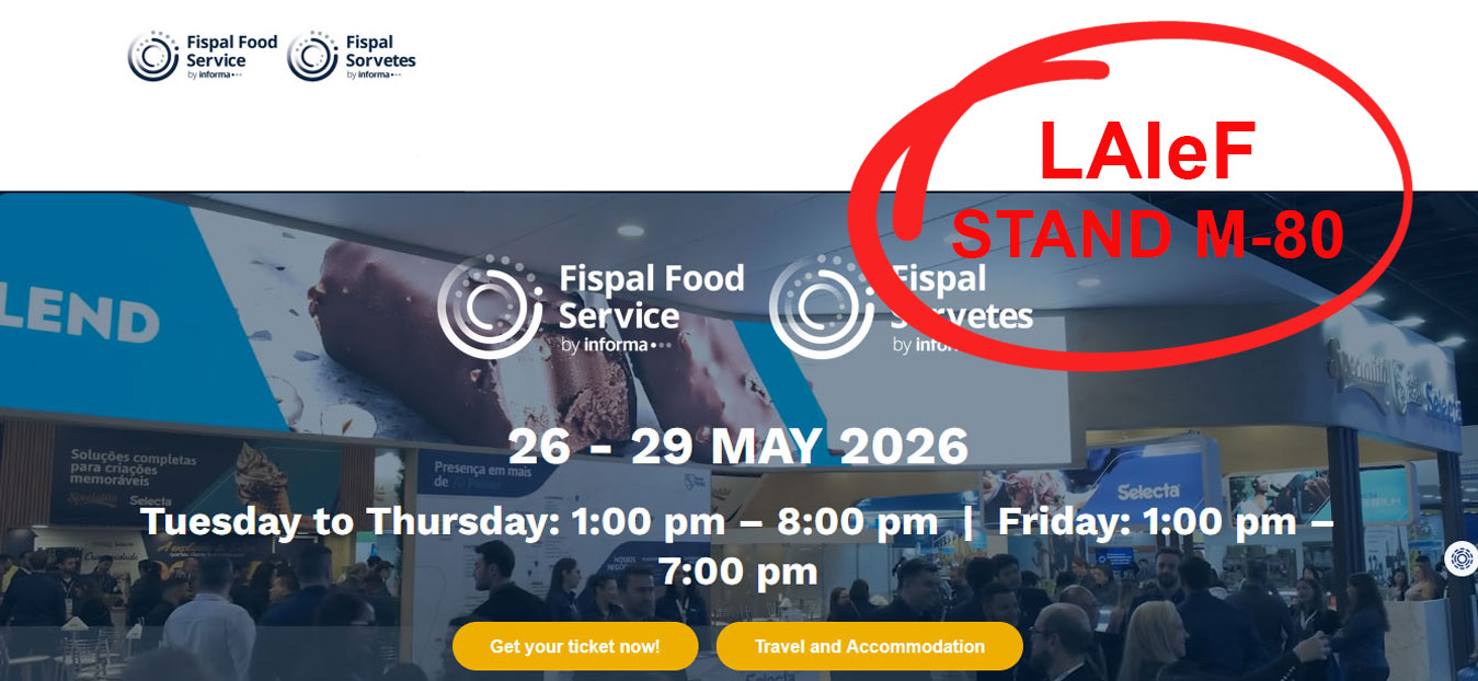 LAIeF torna a Fispal Food Service 2026 in Brasile