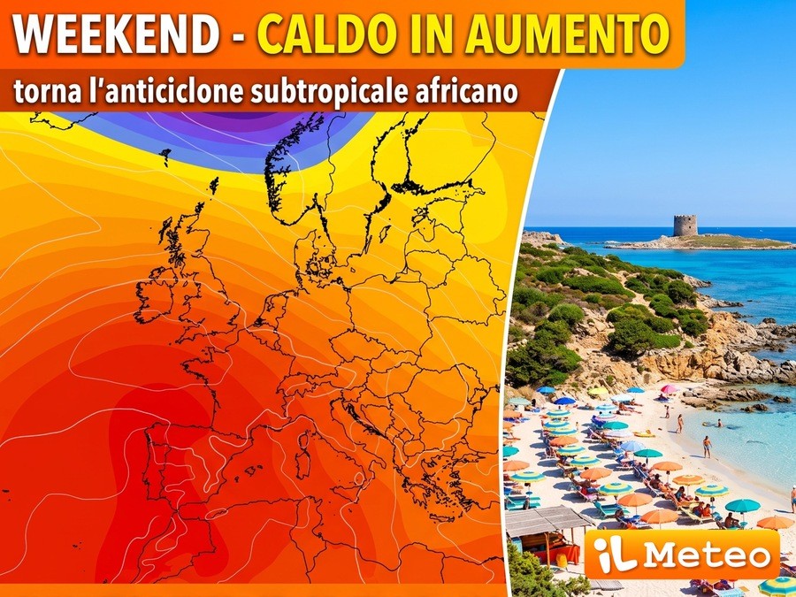 Meteo: Weekend, riecco l'Anticiclone. Sabato e Domenica con il sole e Italia di nuovo surriscaldata. Dettagli