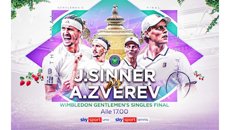 Sinner-Zverev, la finale di Wimbledon 2026: orario, arbitro e dove vedere la sfida sul Centre Court