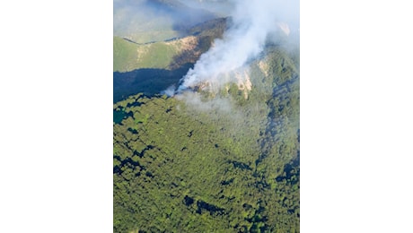 Incendio in corso dalla scorsa notte in zona impervia di Vicchio (Fi), località La Colla - Toscana Notizie