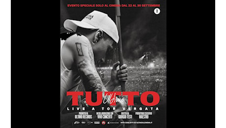 Ultimo – Tutto. Live a Tor Vergata, il film al cinema dal 22 settembre
