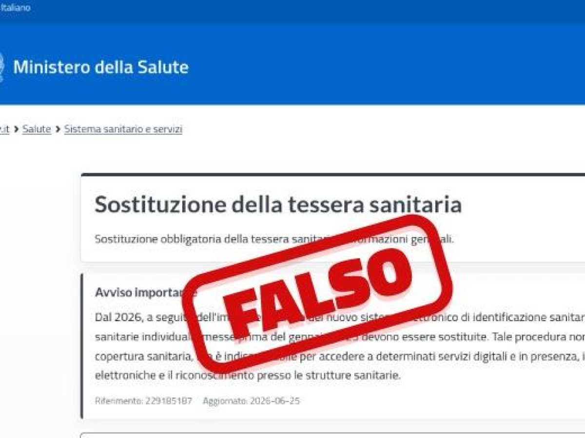 Truffa della tessera sanitaria, nuova ondata di phishing via sms ed email: che cosa devi evitare di fare