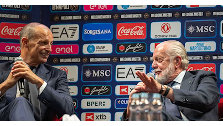 De Laurentiis critica UEFA e FIFA durante la presentazione di Allegri al Napoli