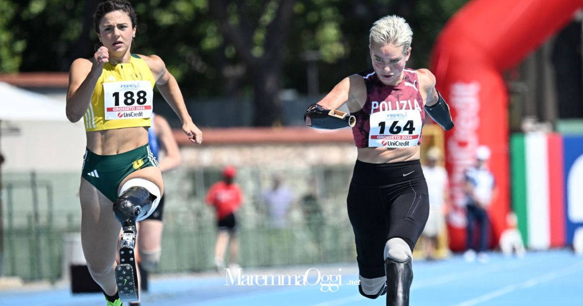 Atletica paralimpica, spettacolo agli Assoluti di Grosseto: Sabatini domina, esordio da applausi per Bebe Vio