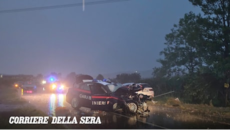 Scontro frontale a Montebelluna: carabinieri gravemente feriti