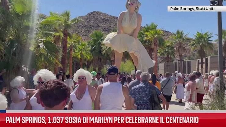 Palm Springs,1037 sosia di Marilyn celebrano il centenario - Sky TG24