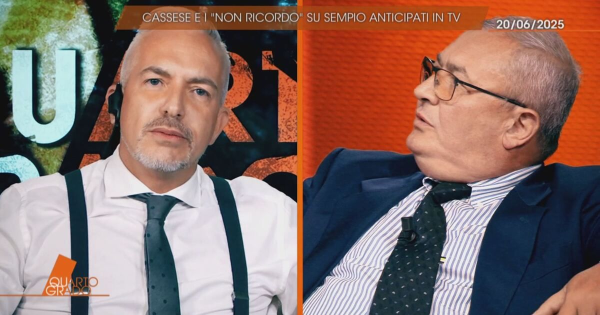 Quarto Grado: Garlasco: Cassese e i non ricordo su Sempio in tv Video
