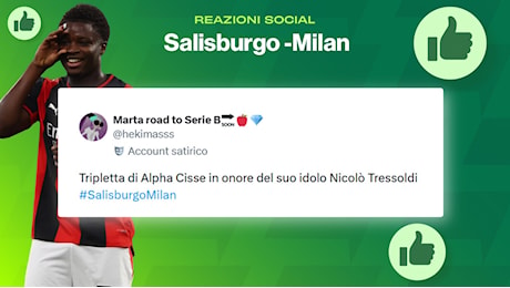 Salisburgo-Milan 0-4, Amorim:Cisse merita spazio. Camarda deve crescere"