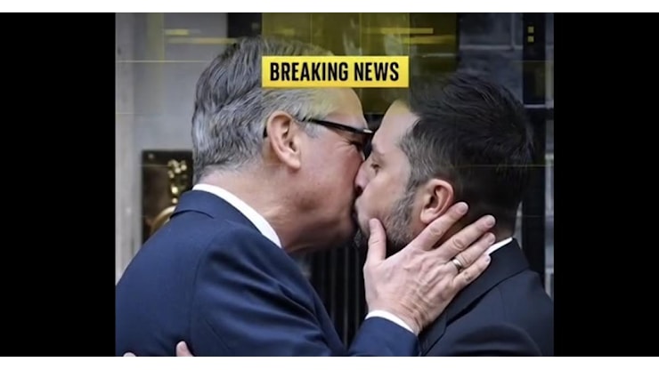 Zelensky bacia sulla bocca Starmer tre volte al suo arrivo a Downing Street a Londra, dopo un caloroso abbraccio, il VIDEO AI virale - Il Giornale d'Italia