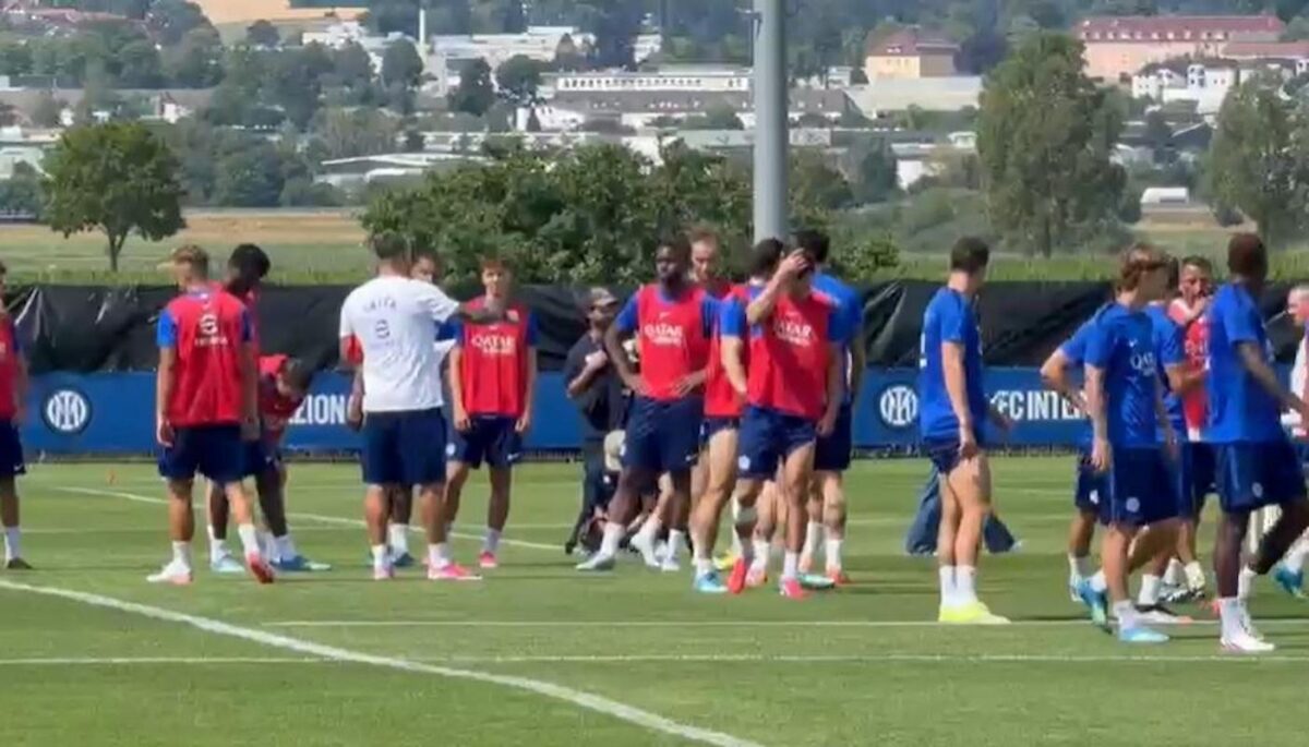 FCIN1908 - Inter, allenamento a Donaueschingen: Dimarco assente per precauzione