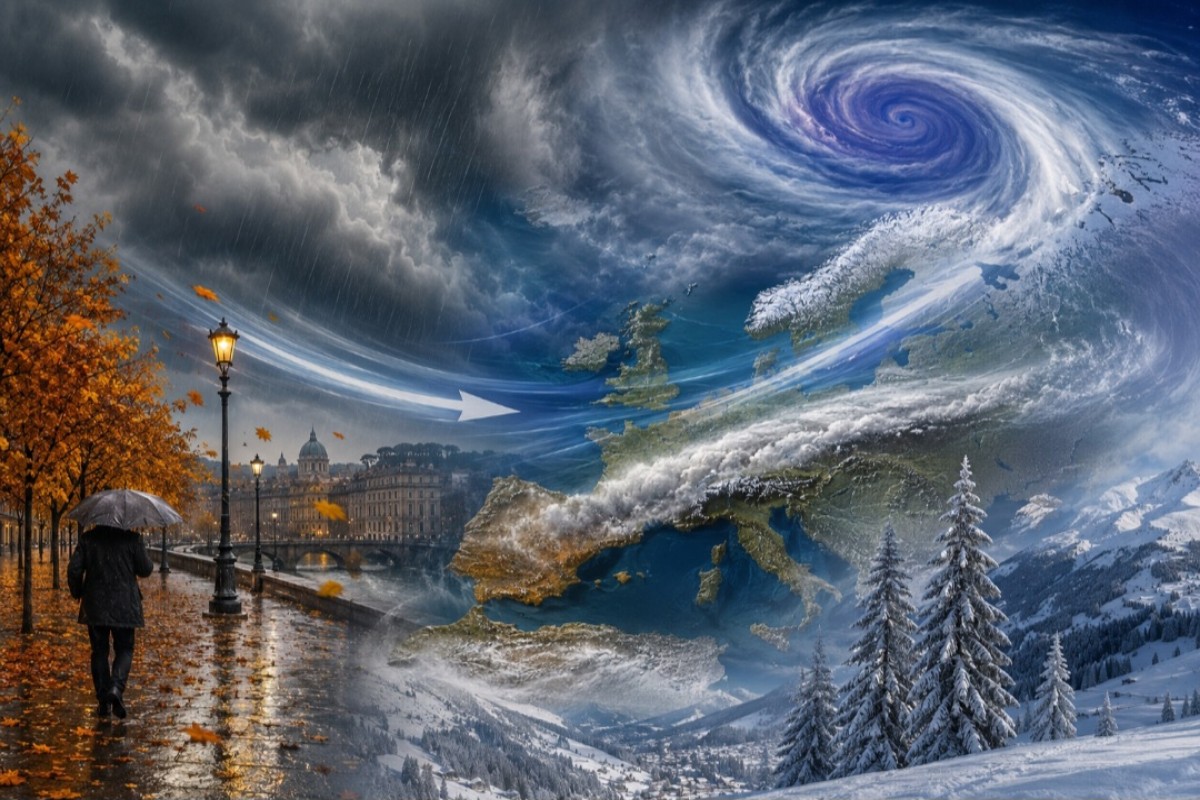 Meteo, Europa verso un autunno anomalo: il Super El Niño potrebbe favorire piogge frequenti e scenari da inverno anticipato
