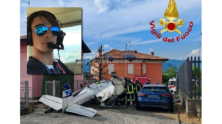 Valbrembo, Cessna precipita tra le case: un cremasco di 26 anni ha perso la vita - Cremaonline