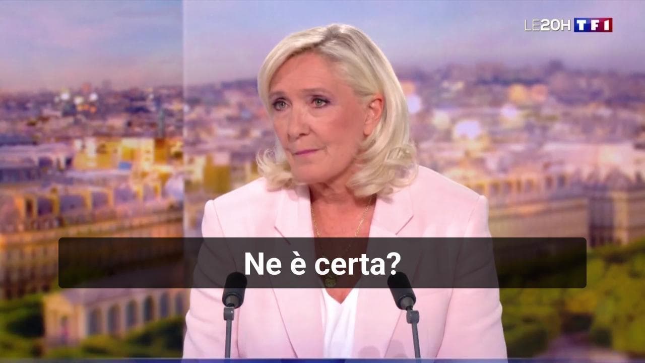 Marine Le Pen, annuncio in tv: Mi candido alle presidenziali, senza braccialetto