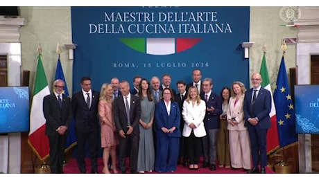 Dieci Maestri dell'Arte della Cucina Italiana premiati a Palazzo Chigi - Video
