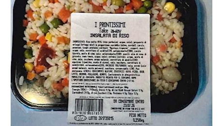 Listeria nell’insalata di riso, richiamati lotti Il Ceppo, I Freschissimi e I Prontissimi
