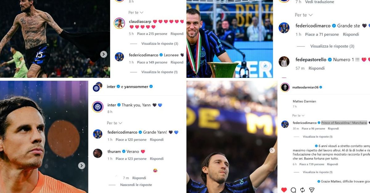 Quattro addii all’Inter. Arrivano i saluti e i commenti di Federico Dimarco