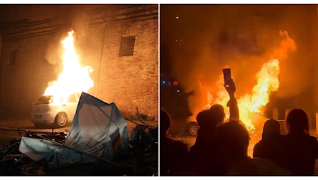Fakir, guerriglia a Bologna: 80 feriti tra i poliziotti. Roghi e danni in centro dopo il corteo